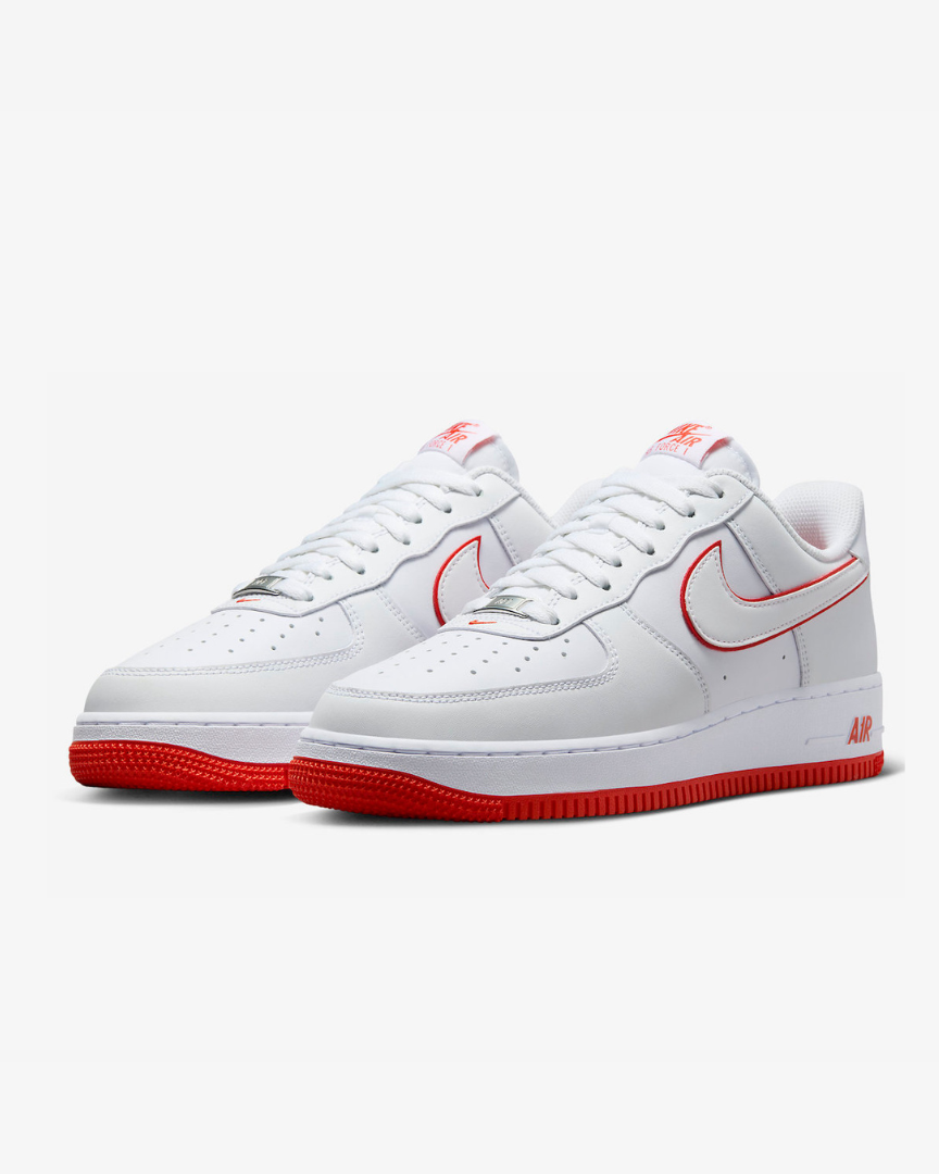 Tenis Nike Air Force 1 Low '07 White Picante Red